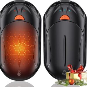 Zwei elektrische Handwärmer mit schnellem Aufheizen, drei Heizmodi und wiederaufladbaren Batterien für Outdoor-Aktivitäten wie Camping, Angeln oder Skifahren
