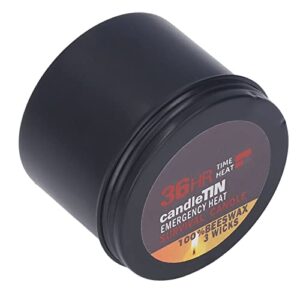 Hochwertige Notfallkerze mit 36 Stunden Brenndauer, 3 Dochten und Bienenwachs, ideal für Outdoor-Aktivitäten wie Wandern oder Camping