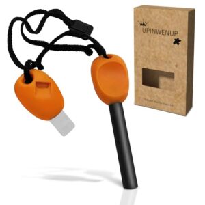 Magnesium Feuerstarter Kit für Outdoor-Aktivitäten wie Camping, Wandern und Reisen - ideal für Lagerfeuer, Kamine und Bushcraft