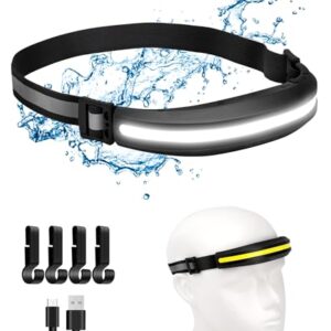 Komfortable Beleuchtung für alle Anlässe - LED Stirnlampe mit 230° Ultra Weitwinkel, 4 Leuchtmodi und Wasserdicht (IPX4)