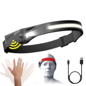 Reiteag Adventure Shop Light 2.0, Stirnlampe mit LED-Beleuchtung, wiederaufladbare 230° breiter Strahl, Rotlicht und Kopflampe für Joggen, Wasserdicht