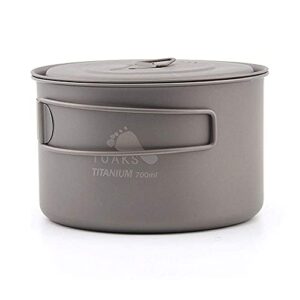Leichter und robuster Camping-Pot aus Titan für Outdoor-Abenteuer, 700ml Fassungsvermögen