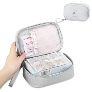 Leere Erste-Hilfe-Ausrüstung in einer kleinen, aber kompakten Tasche aus hochwertigem wasserdichtem Oxford-Gewebe. Ideal für Reisen, Schule, Camping und Notfallmedizin.