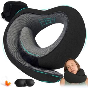 Ergonomisches Reisekissen mit Memory Foam für den Kopf und Nacken, ideal für Flugzeiten, Auto- oder Zugfahrten