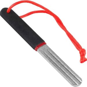 Fischhakenschärfer, Schleifstein für Angelhaken, Doppelseitig Dart Schleifstein, Tragbares Schleifwerkzeug mit Anti-Rutsch-Griff und Hängeöse für Angelhaken Schärfen Outdoor Angel dart