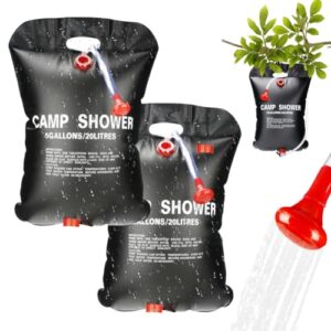Solardusche für Camping, 5 Gallonen/20L Solar Dusche Tasche mit abnehmbarem Schlauch für Wandern Klettern Outdoor