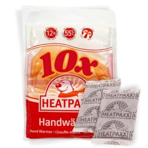 HeatPaxx Handwärmer - 10 Paar - Luftaktivierte Einweg-Wärmepads für Outdoor, Wintersport & Alltag - Bis zu 12 Stunden Wärme