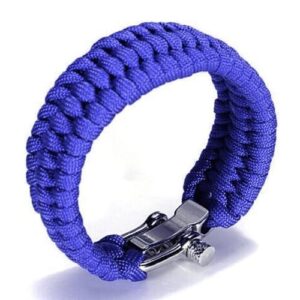 Paracord-Survival-Armband von SagaSave, Notfall-Rettung-Fallschirmseil Armband mit verstellbarer Schnalle für Reisen, Camping und Wandern