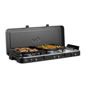 Tragbare Grills mit Edelstahl-Kochfläche, ideal für Camping und BBQ