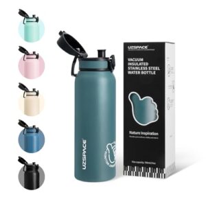 UZSPACE Thermosflasche Kinder 700ml, Isolierte Edelstahl Trinkflasche mit 1-Klick-Öffnung, für Sport und Schule