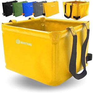 Faltbare Spül-Schüssel und Camping-Zubehör mit EXTRA Griff, 22 Liter Fassungsvermögen, wasserdicht und strapazierfähig