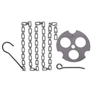 Camping-Stativbrett mit verstellbarer Titan-Hängekette und fester Schlaufe für Topfgrill, ideal für Outdoor-Kochen