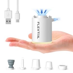 Elektrische Luftpumpe, wiederaufladbare Campingpumpe für Luftmatratzen und Schwimmringe