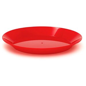 GSI Outdoors Cascadian Plate Teller, Unisex Erwachsene, Red, Universalgröße - Ein hochwertiger, universal einsetzbarer Plate Teller aus hartem Material für Outdoor-Abenteuer.