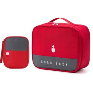 Wasserdichte Medikamententasche mit großem Volumen, ideal für den Lagerraum von Medikamenten und Erste-Hilfe-Ausrüstungen. Leere Tasche aus Oxford-Stoff schützt vor Nässe und Feuchtigkeit.