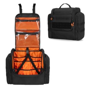 Großer taktischer Camping Küchen Organizer mit Papierhandtuchhalter und mehreren Taschen, ideal für Outdoor-Abenteuer und Camping-Reisen