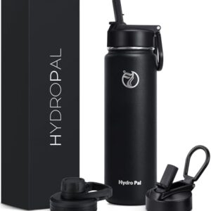 HydroPal Edelstahl Trinkflasche, 500 ml, BPA-frei, kohlensäuregeeignet