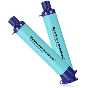 Wasserfilter Outdoor Camping, Trinkwasserfilter für 5000 Liter gefiltertes Wasser, Filtergenauigkeit bis zu 0,1 Mikron, Entfernt 99,9999% E.coli, BPA-frei