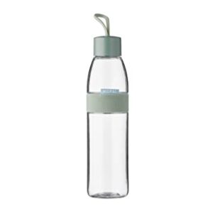 Transparente Wasserflasche mit Metallverschluss, geeignet für kohlensäurehaltige Getränke und BPA-frei, 700 ml Fassungsvermögen