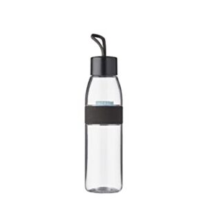 Transparente, wiederverwendbare Trinkflasche aus BPA-freiem Material für kohlensäurehaltige Getränke mit 500 ml Fassungsvermögen und Nordic black Farbe