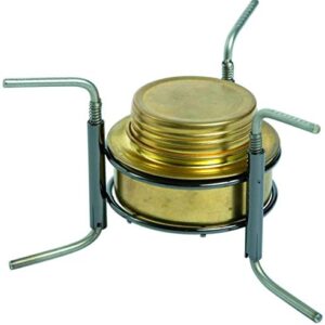 Mil-Tec Dreifuss für Spiritus Kocher, Silber - hochwertiger Accessoire für Spirituskocher mit drei langen Griffen und silberner Fassung