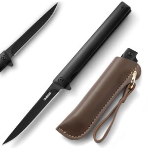 Klappmesser für den Alltag und die Freizeit, einhändig zu öffnen und schließen, ideal für Camping, Wandern oder Fahrradtouren, Schneiden von Seilen, Äpfel halbieren oder Verpackungen aufmachen