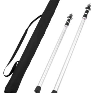 Teleskopzeltstänge, 95 bis 230 cm, Aluminium Aufstellung für Zelt, Tarp und Sonnensegel