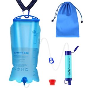 Wasserfilter für Outdoor-Aktivitäten, 3 Liter Tragbarkeit, Filtergenauigkeit bis 0,1 Mikron