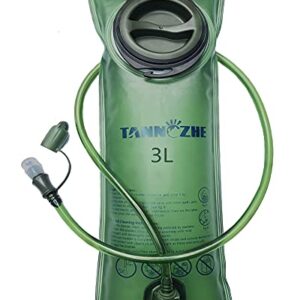 TANNOZHE Trinkblase 3 Liter, auslaufsicheres Wasserreservoir für Sport und Freizeit, BPA-frei, ideal für Camping, Wandern, Radfahren und andere Outdoor-Aktivitäten