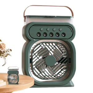 Tragbarer wiederaufladbarer Kühler für Camping, mit 7 Farben Nachtlicht und 3 Windgeschwindigkeiten zum kühlen von Wasser bei außenaktivitäten