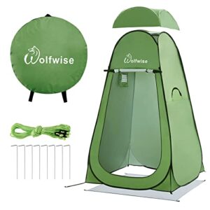 WolfWise Pop-Up Duschzelt für Camping und Umkleidezelt mit UV-Schutz und schnellem Aufbau