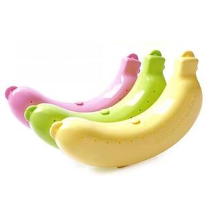 Bananenhalter, BPA-frei, Bananenbeutel mit Belüftungslöchern für Obstschutz und Transport, geeignet für Lunchbox, Reisen, Picknick, Camping