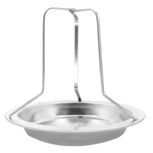 Barbecue Grill aus Edelstahl mit hitzebeständigem Halter, ideal für Outdoor-Barbecues, Gartenpartys und Camping-Touren.