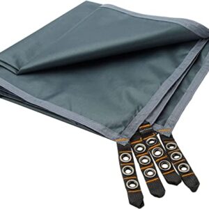 Bessport Zeltplane wasserdichte, 210D Camping Zelt Tarp für Oxford Tuch Zeltunterlage mit Tragetasche - perfekter Schutz für dein Zelt bei schlechtem Wetter oder Sonnenschein