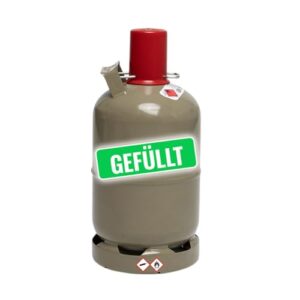 Regenerierte Propan Gasflasche 5kg und 11kg, sicher und nachhaltig für Gas-Grill, Gas-Kocher, Gas-Ofen, Wohnwagen und Camping