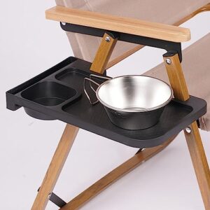 Praktischer Clip-On-Beistelltisch für Campingstuhl, stabile Oberfläche für Gegenstände, langlebig aus PP-Material, vielseitig und geräumig