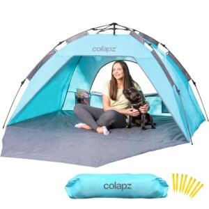 Colapz Strandmuschel Pop Up Zelt - UV50+ Sonnenschutz und Tragbarer Windschutz für Erwachsene