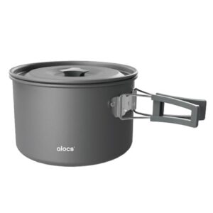 Camping Topf aus Aluminiumlegierung, ideal für Camping, Picknick und Wandern, 1L, 1.7L oder 3L Fassungsvermögen