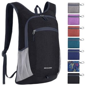 Faltbarer Rucksack 15L, leichte Tagestasche für Damen und Herren, Wasserfest und Reiserucksack für Outdoor-Aktivitäten