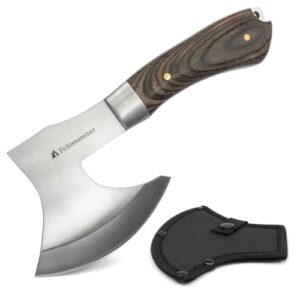 Fichtensteiner Camping Axt Alaska - Edelstahl, scharf, leicht, robust, Tragehülle, Geschenkbox