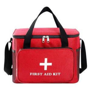 Reiseapotheke-Tasche 14L, Medikamententasche XXL für Erste Hilfe mit Griff/Crossbody-Schultergurt und Wasserdichte, ideal für Reisen, Camping und Wandern