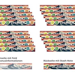 Geocaching Logbuch für Petlinge, 20 Einträge auf 60 Seiten, wasserabweiser Umschlag und Platz für Bonusinformationen