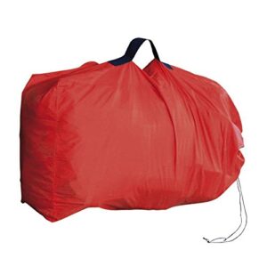 LOWLAND OUTDOOR Transporthülle für Rucksäcke, Rot, 97x47x25 cm - robustes Nylon-Material mit Ösen und Regenschutz