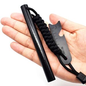 Makstore XL Feuerstahl, Feuerstarter Set für Wildnis Überleben Camping Hiking, langlebig und effektiv