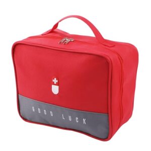 Medikamententasche, große Tragbare Reiseapotheke-Tasche, leer, wasserdicht, Notfall-Tasche für Home, Camping und Reisen