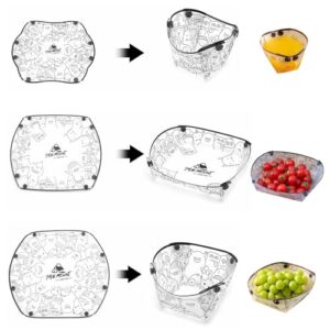 Tragbares Camping-Geschirr-Set mit faltbarem Design und leicht zu reinigenden Materialien