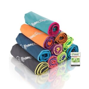 NirvanaShape Mikrofaser Handtuch - Reisehandtuch, Badetuch für Urlauber - kompakte, schnelltrocknende Microfaser Handtücher als Strandtuch, Sporthandtuch - ideal für Reisen, Camping, Sport