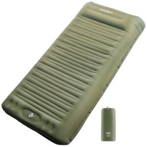 Selbstaufblasende Campingmatte, 14 cm, Isomatte mit integrierter Pumpe, ultraleicht aufblasbar, Outdoor-Camping, Rucksackreisen, Wandern, Reisen