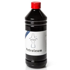 Hochwertiges Lampenöl für Petroleumlampen - geruchloses, rücksfreies und raucharmes Öl in einer 1-Liter-Flasche mit Kindersicherung