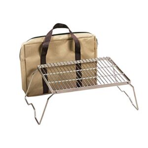 Portable Grill aus 304 Edelstahl für Outdoor-Kochen, Camping, Wandern und Picknicks
